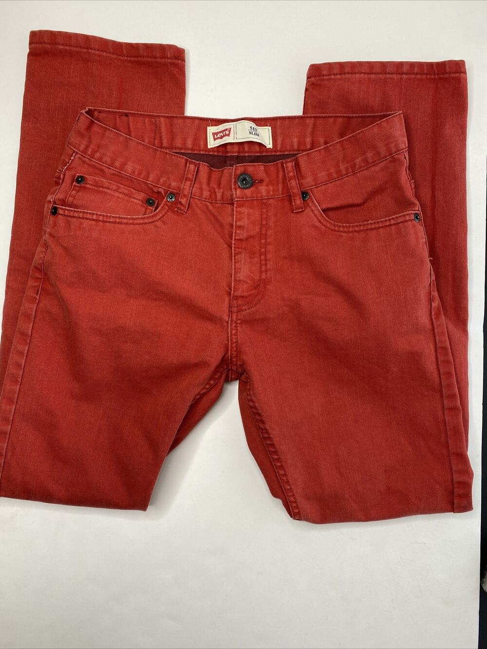 LEVI'S 511 29x29 Red Jeans Slim Fit